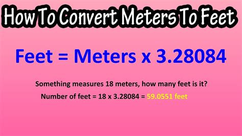 Convert 1.7 Meters to Feet .